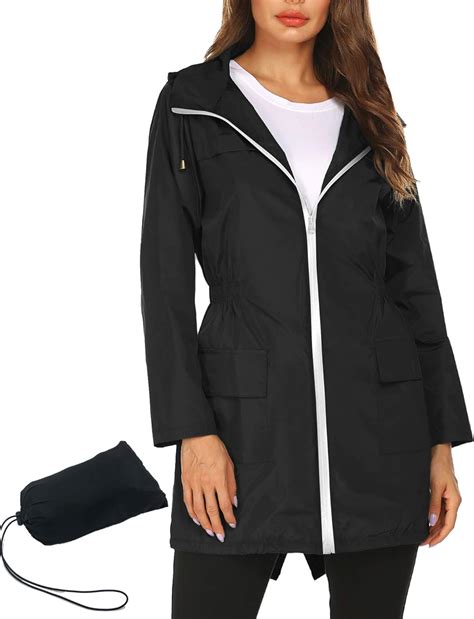 Rain Coats for Women, Women&39;s Long Waterproof Raincoat Lightweight Hooded Rain Jacket for Women Hiking Travel Outdoor. . Rain coats amazon